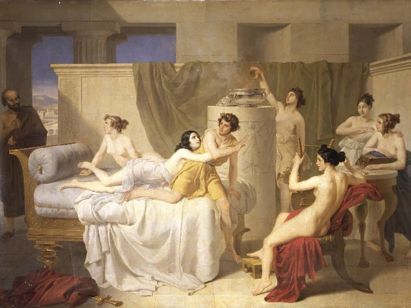 1801-Carlo Arienti - Scena di vita romana